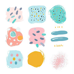 free vector set free hand doodle shape