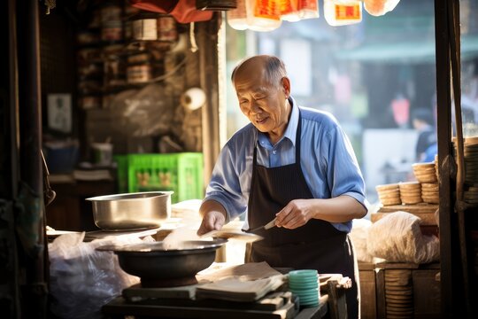 Wisdom Unveiled, An Ancient Culinary Alchemist Infusing Soul Into the Pot