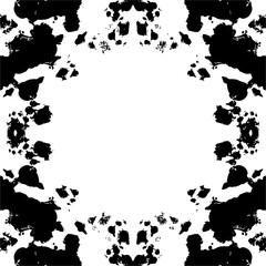 Abstract pattern with grunge brush strokes. Black and white background.