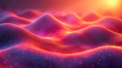 Generate a Summer Poster Design with an Abstract, Grainy Gradient Background and Noise Texture Effect