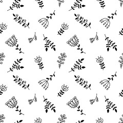 Line ethnic floral seamless summer flower pattern for fabrics and linens and wrapping paper and kids clothes print