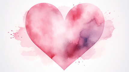 watercolor heart  love background wallpaper valentine , Generate AI