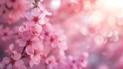 Badezimmer Foto Rückwand cherry blossoms in full bloom, creating a soft and dreamy atmosphere generative ai © ThisDesign
