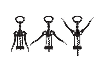 Corkscrews for Wine, Bottle Opener Vector, Cork Screws, corkscrew template, Corkscrew