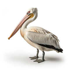 Pelican isolated on white background