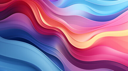 abstract background with waves colorful effect , Generate Ai