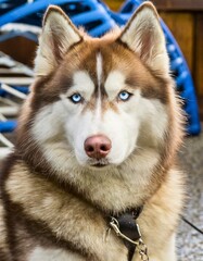 Siberian Husky Dog Portrait