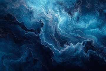 Flowing Marble Deep Colour Ocean Waves Texture - obrazy, fototapety, plakaty