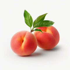 Vine Peach isolated on white background