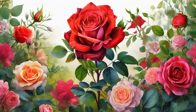 rose flower garden destop wallpaper and background