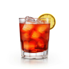 Rum Runner Cocktail, isolated on white background