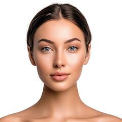 Fototapeta premium beauty female model in transparent background