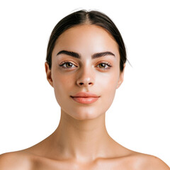 Fototapeta premium beauty female model in transparent background