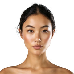 Fototapeta premium beauty female model in transparent background