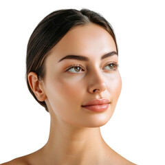 Fototapeta premium beauty female model in transparent background
