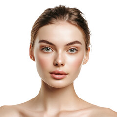 Fototapeta premium beauty female model in transparent background