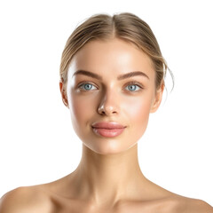 Fototapeta premium beauty female model in transparent background
