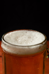 National Beer Day is celebrated in the United States every year on April 7. serving beer. Chopp Beer. Concept. Vertical. Copy space.