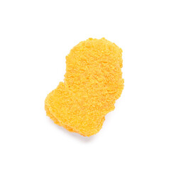 Tasty nugget on white background