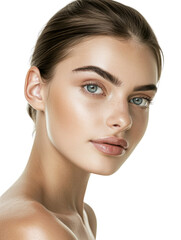 Obraz premium beauty female model in transparent background