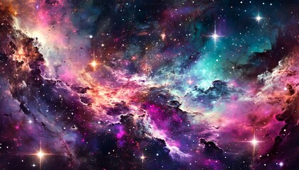 beautiful space nebula color background