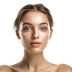 Obraz premium beauty female model in transparent background