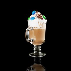 cup of hot tasty aroma espresso coffee