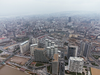 Drone View of the Belgrade Waterfront district.