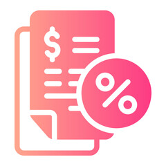 tax gradient icon