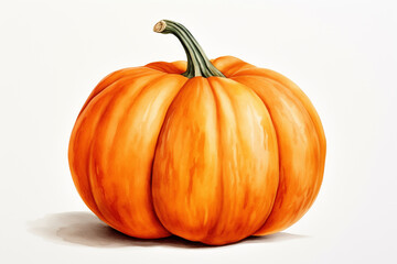 Obraz premium watercolor pumpkin isolated on white