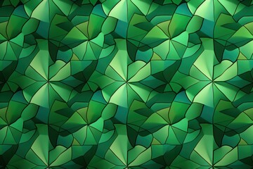 Green tessellations pattern