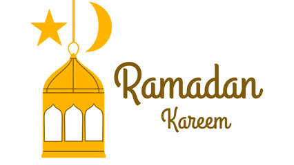 Vector illustration Ramadan Kareem background with lantern. Celebrate banner. Vector illustration 