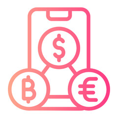 exchange gradient icon