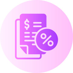 tax gradient icon