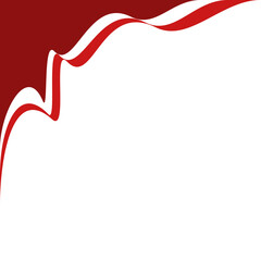 Indonesia Ribbon Flag