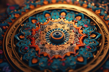 A colorful and intricate mandala design