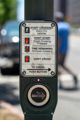 To cross push button device