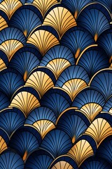 Navy tessellations pattern