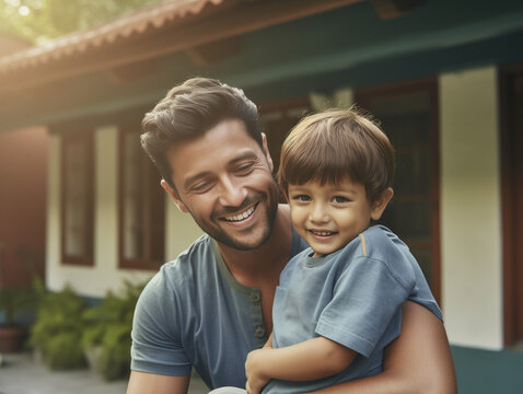 Image embodying the love and joy of Father's Day celebration