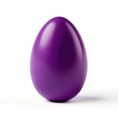 Purple Easter Egg isolated on white background