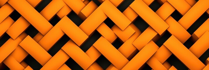 Orange simple repeating interlocking figure