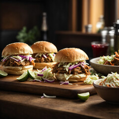 Pulled Pork Sliders - Savory Bliss with Crunchy Coleslaw