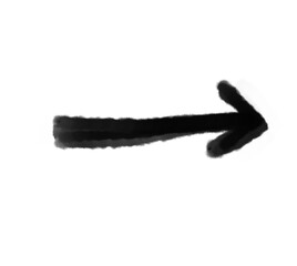 手書きの太い矢印