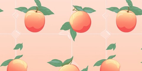 Peach tiles, seamless pattern, SNES style