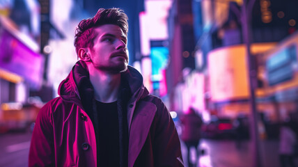 Fototapeta premium Person in the street