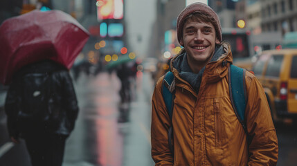 Obraz premium Person in the city