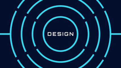 Abstract circular signal futuristic tech background for flyers, posters, covers, wallpapers, and other.