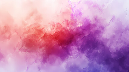 modern abstract soft colored background with watercolors and a dominant red and purple color - obrazy, fototapety, plakaty