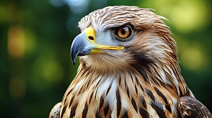 Obraz premium Majestic buzzard portrait captivating wildlife photography in natural habitat