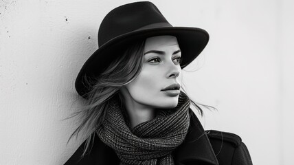 Vogue style photo of sensual woman